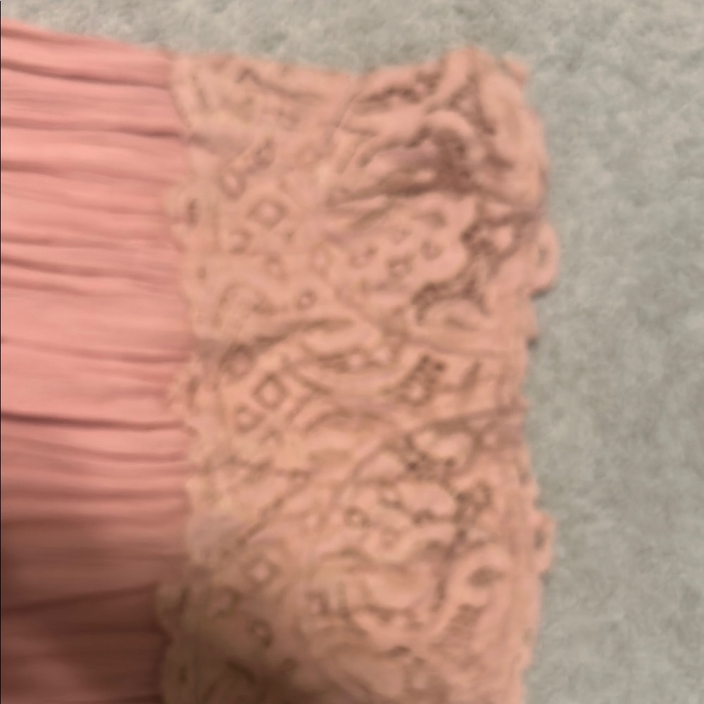 Elegant Pink Lace Dress